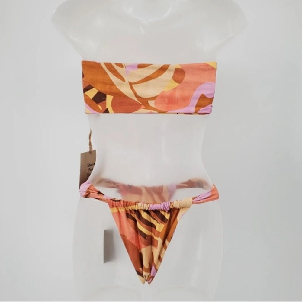 Free People X Stone Fox Lele And Bijo Swim Tropical Bikini Set - Picture 4 of 7